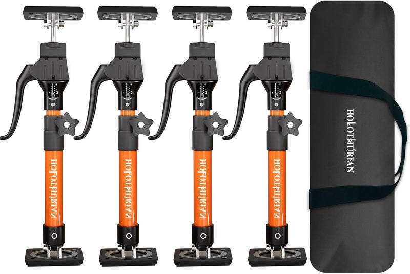 Holothurian Cabinet Jack Support Pole, 15.8" - 23.6 inches Third Hand Tools Adjustable Support Pole, 3rd Hand Support System for Upper Cabinet Installation, 200 LB Capacity, 4-Pack - Image 1